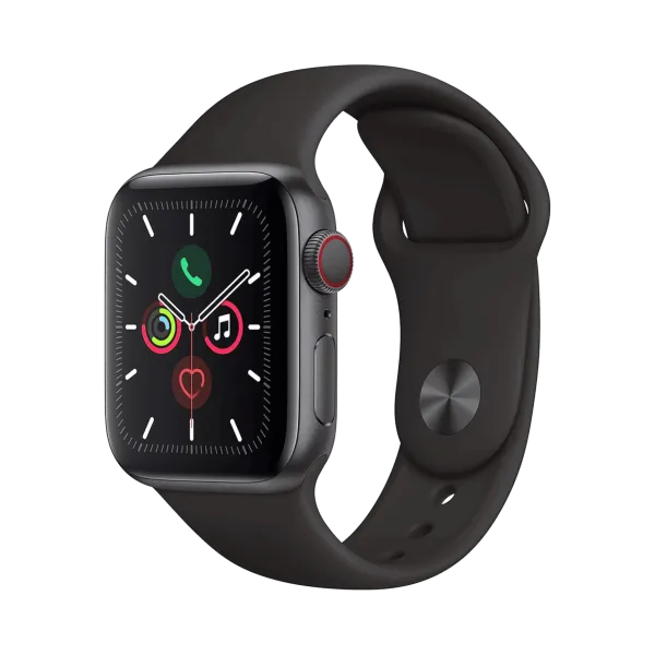 Apple Watch Series 5 - Alüminyum - 40mm - Cellular - Gece yarısı