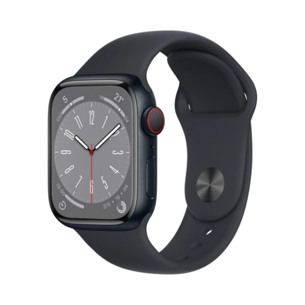 Apple Watch Series 8 - Alüminyum - 41mm - Cellular - Gece yarısı - 1