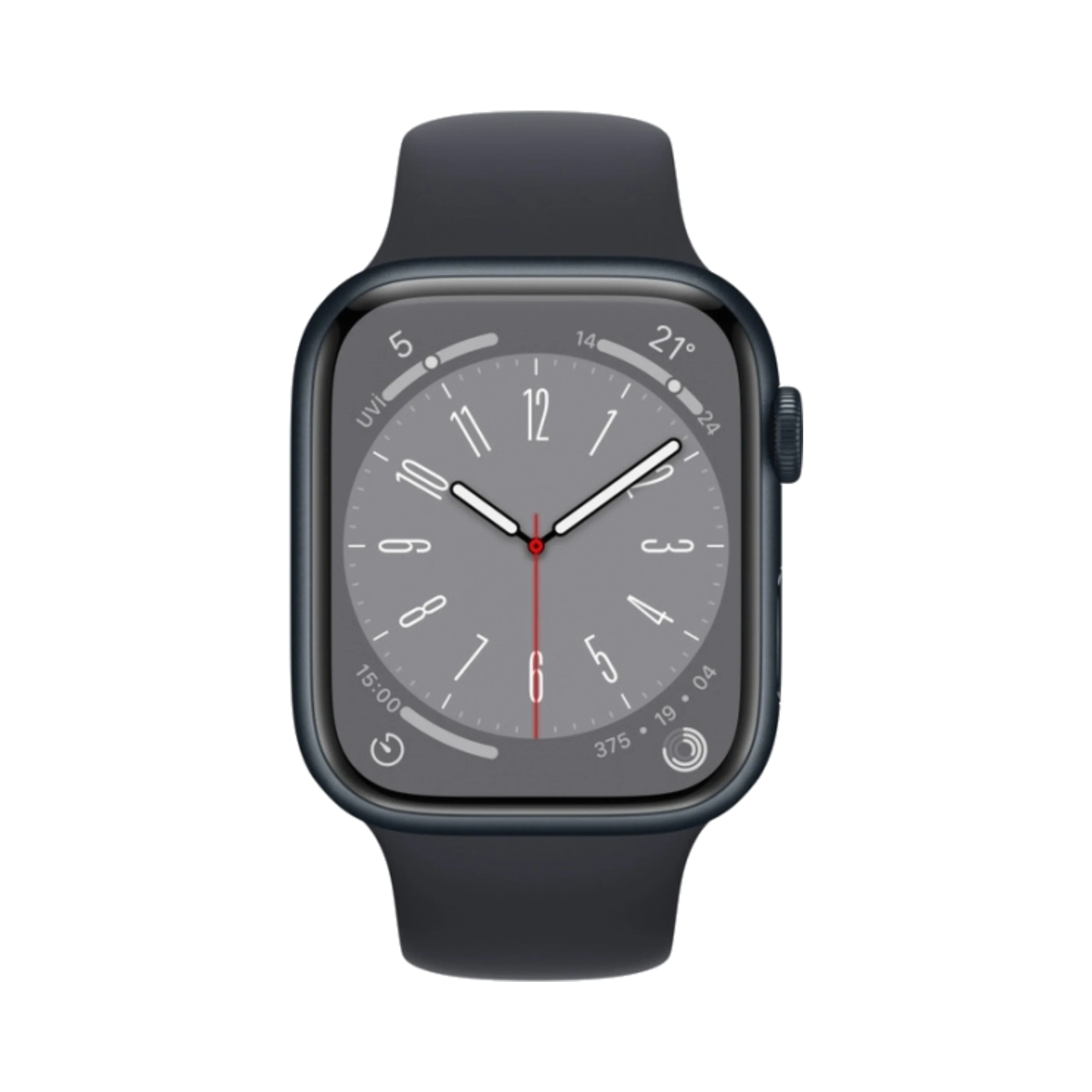Apple Watch Series 8 - Alüminyum - 45mm - GPS - Gece yarısı