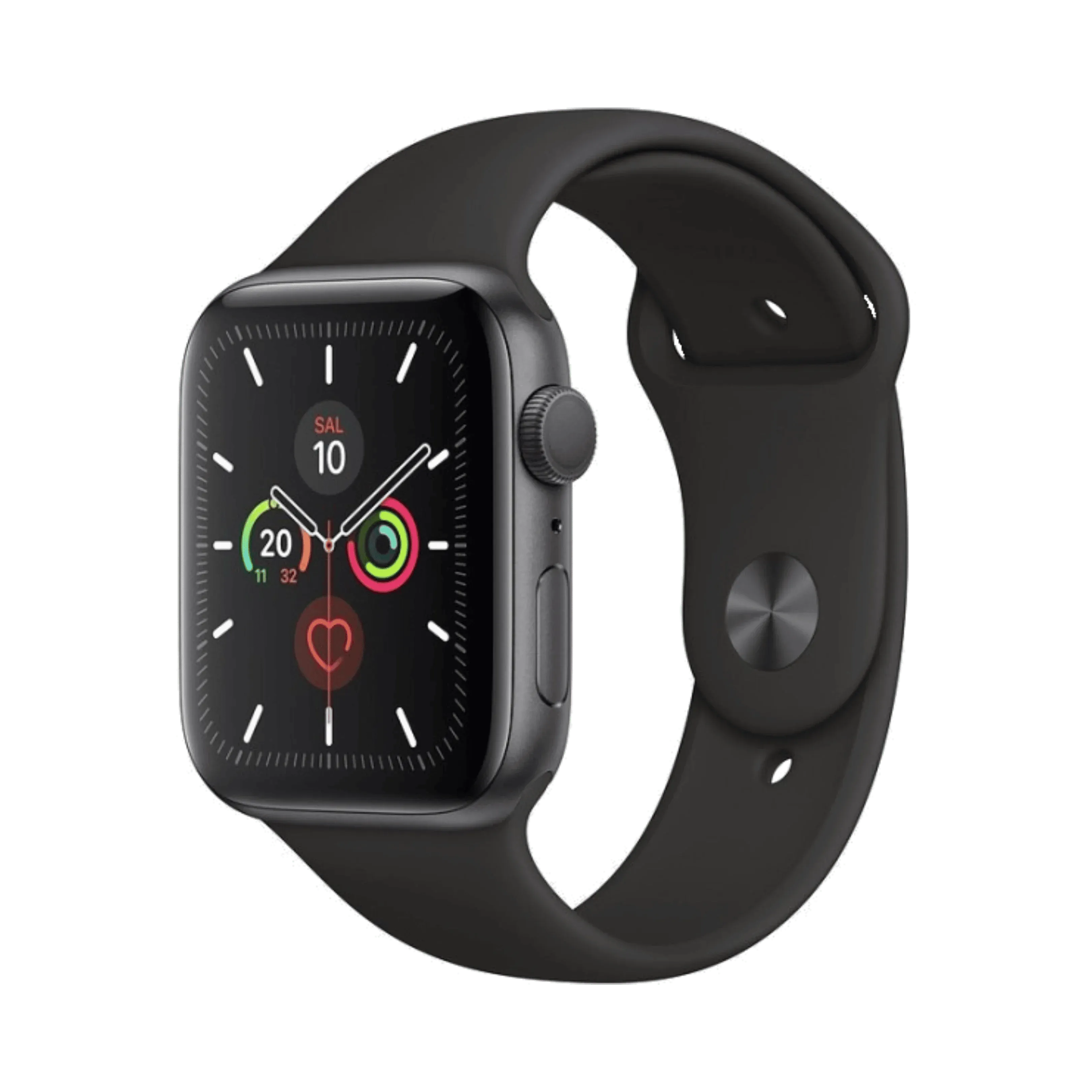 Apple Watch Series 5 - Alüminyum - 44mm - GPS - Gece yarısı
