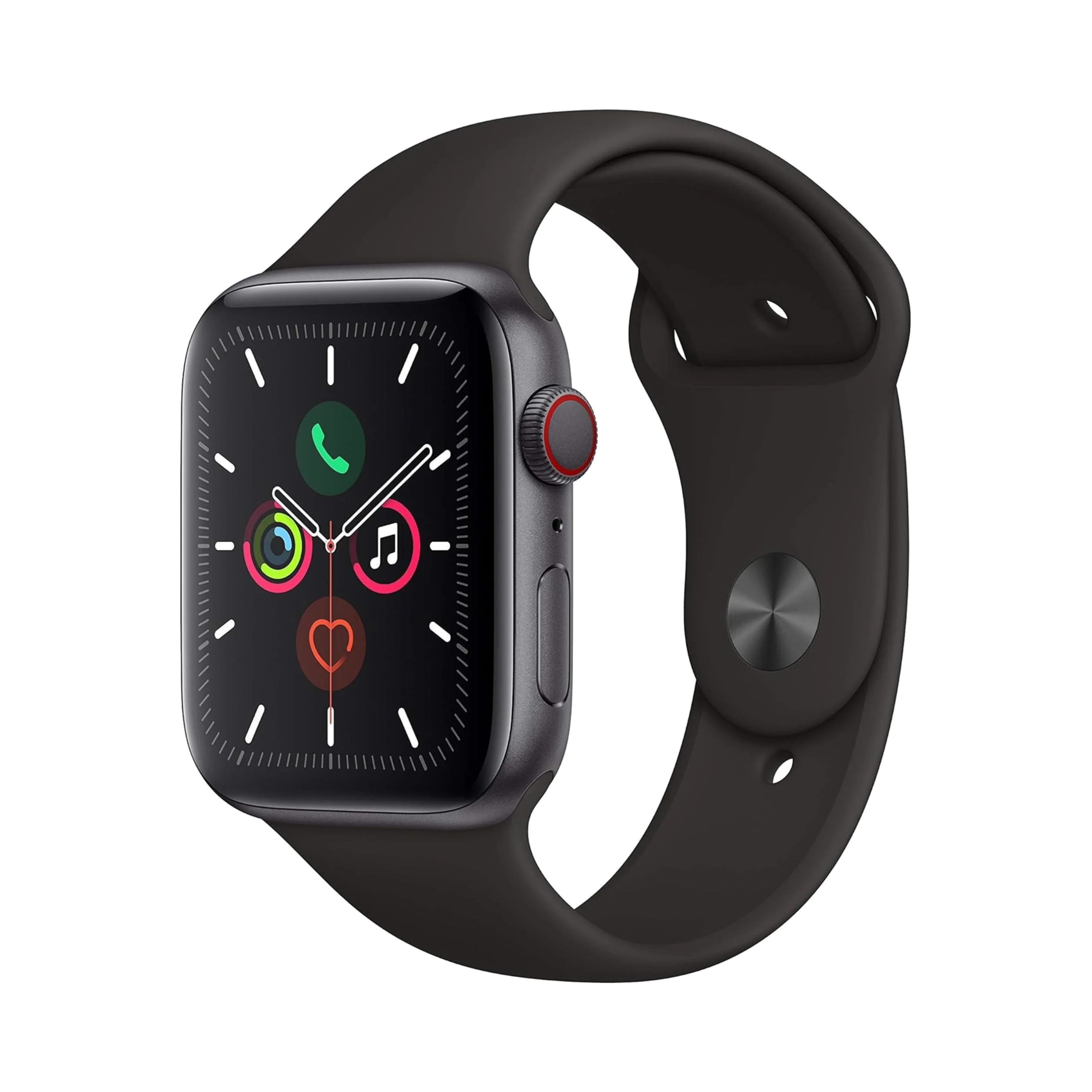 Apple Watch Series 5 - Alüminyum - 44mm - Cellular - Gece yarısı