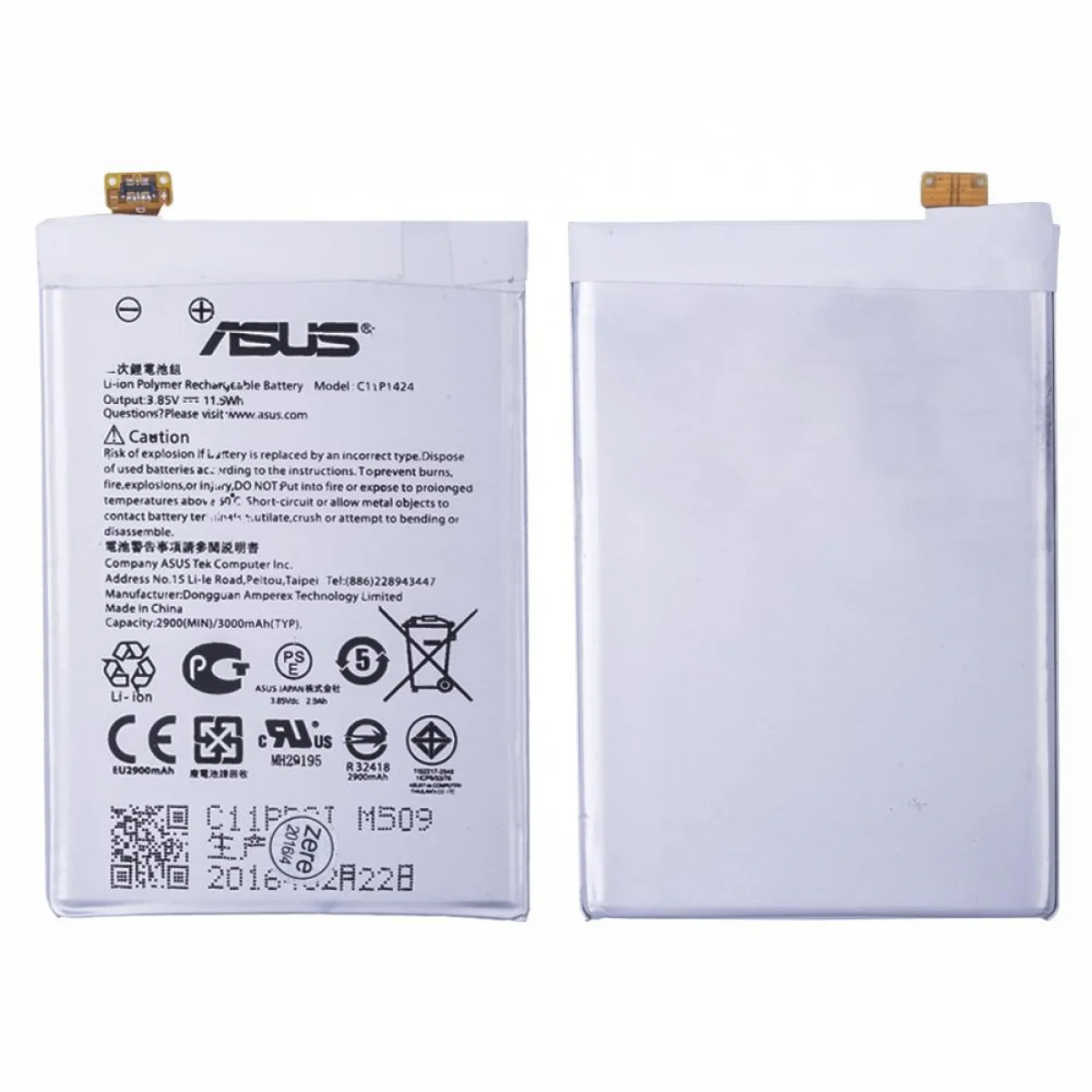 Teknonet Asus Zenfone 2 Laser Ze500Kg Uyumlu Asus C11P1410 2900 MAh Batarya NT-13796