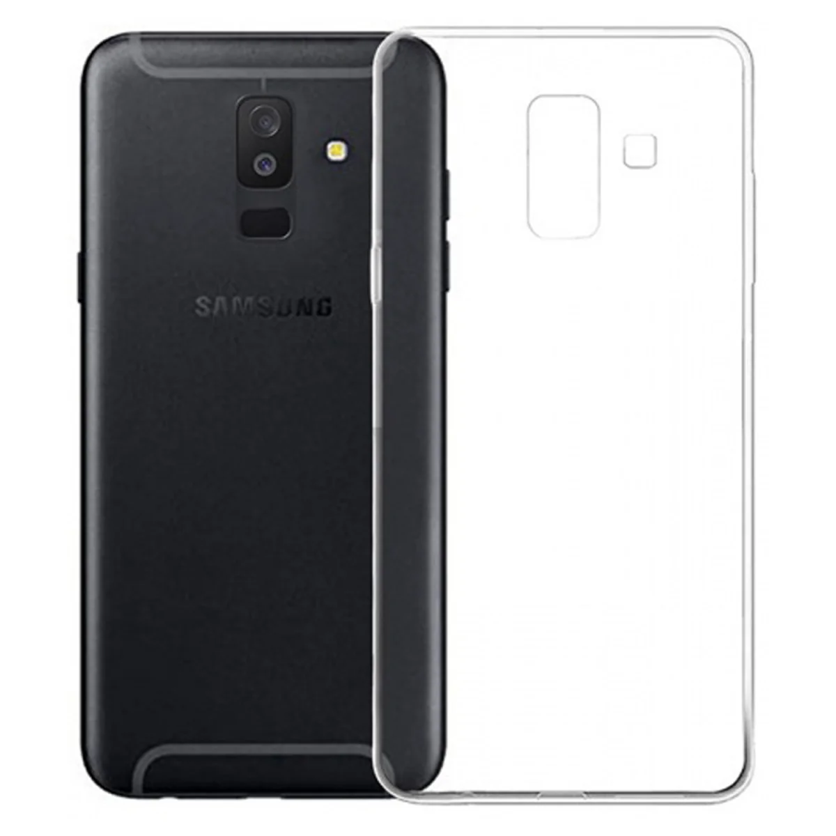 Rarroz Samsung Galaxy A605 A6 Plus 2018 Uyumlu Rarroz Seri Arka Koruma Kılıf (Şeffaf) VR-10996