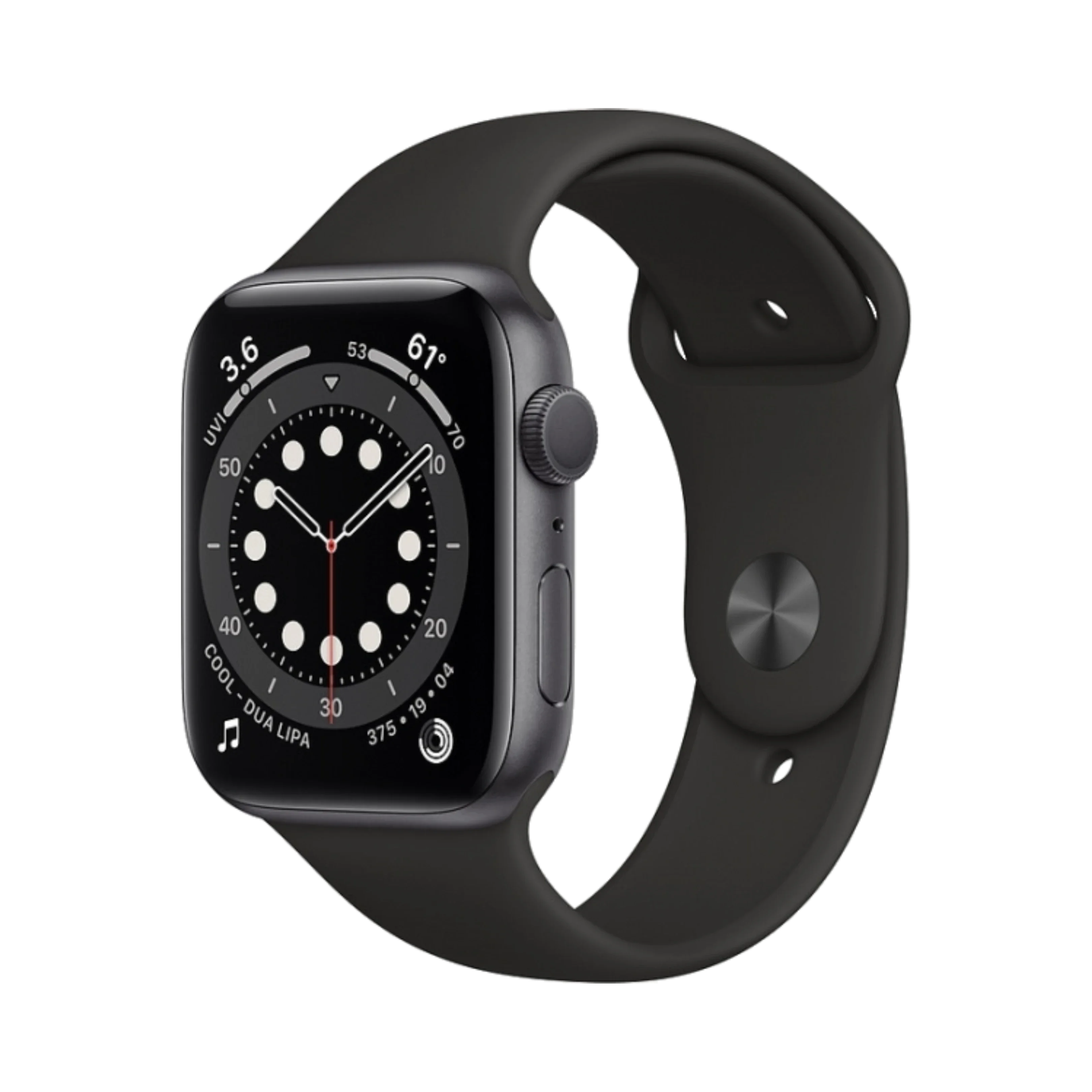 Apple Watch Series 6 - Alüminyum - 44mm - GPS - Gece yarısı
