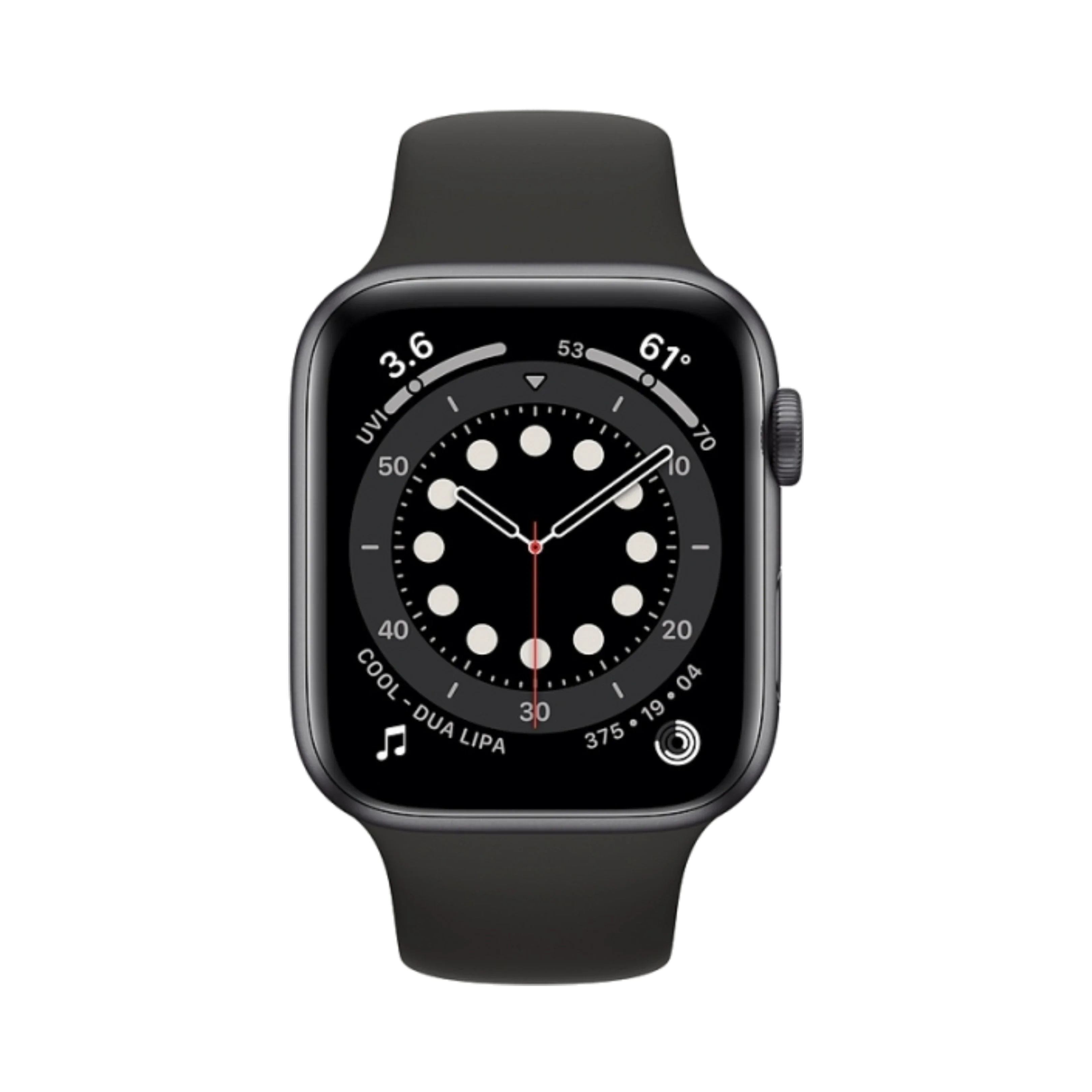 Apple Watch Series 6 - Alüminyum - 44mm - GPS - Gece yarısı