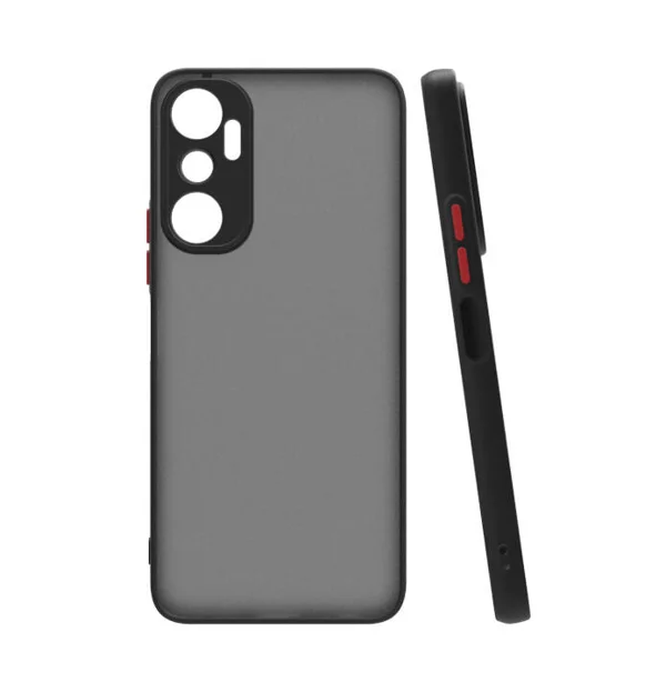 İnfinix Hot 20 Kılıf Zore Hux Kapak - Siyah - 1