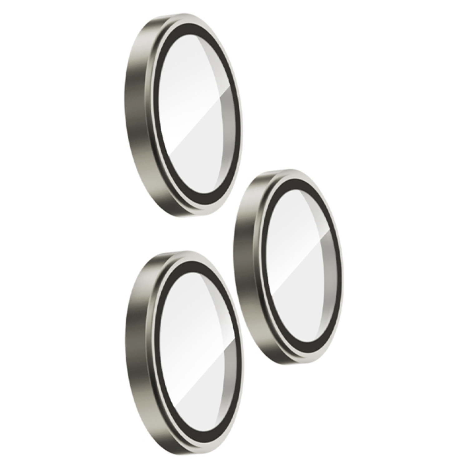 Nettech Apple iPhone 16 Pro Max Uyumlu Alüminyum Seri Kamera Cam Koruyucu (Gri) NT-111115