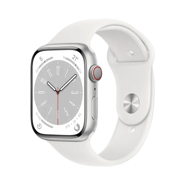Apple Watch Series 8 - Alüminyum - 45mm - Cellular - Gümüş