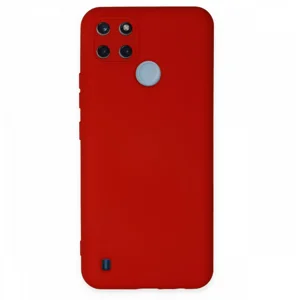 Nettech Realme C25Y Uyumlu Lansman Seri Arka Koruma Kılıf (Kırmızı) NT-100155