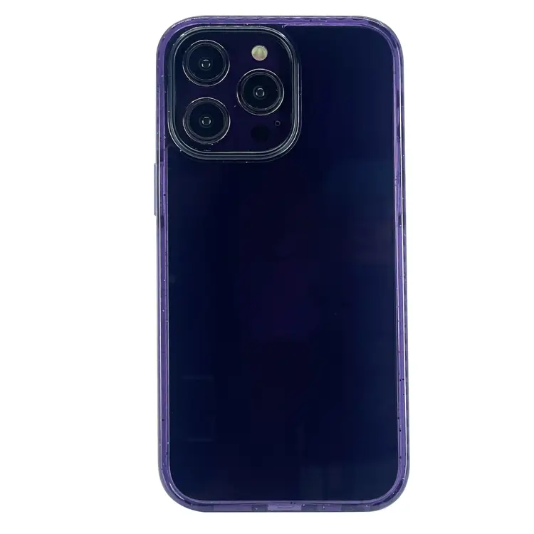 Nettech Apple iPhone 14 Pro Max Uyumlu Icesand Airbag Seri Arka Koruma Kılıf (Mor) NT-101301