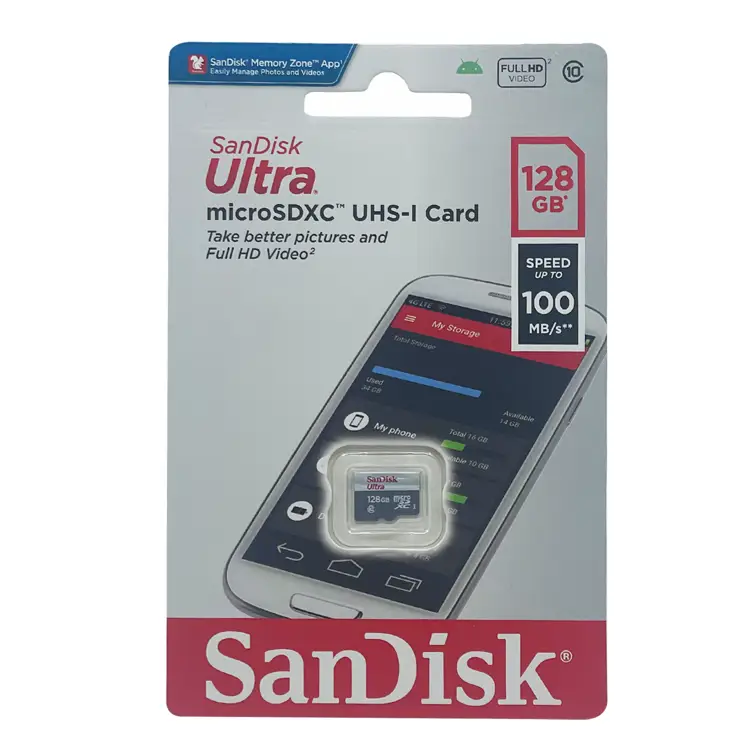 Sandisk SDSQUNR-128G-GN6MN 128 Gb Micro Sd Hafıza Kartı (Gri) NT-101071