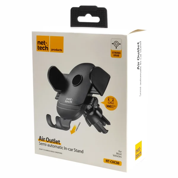 Nettech NT-CHC08 Araç içi 360 Dönerli Telefon Tutucu NT-CHC08 - 3
