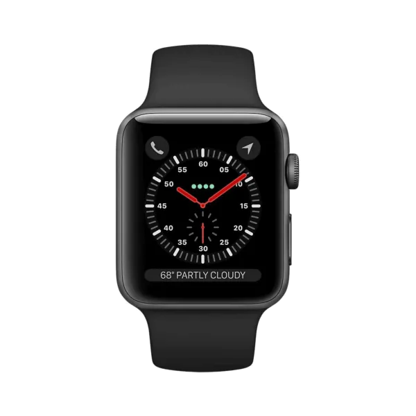 Apple Watch Series 3 - Alüminyum - 42mm - GPS - Gece yarısı
