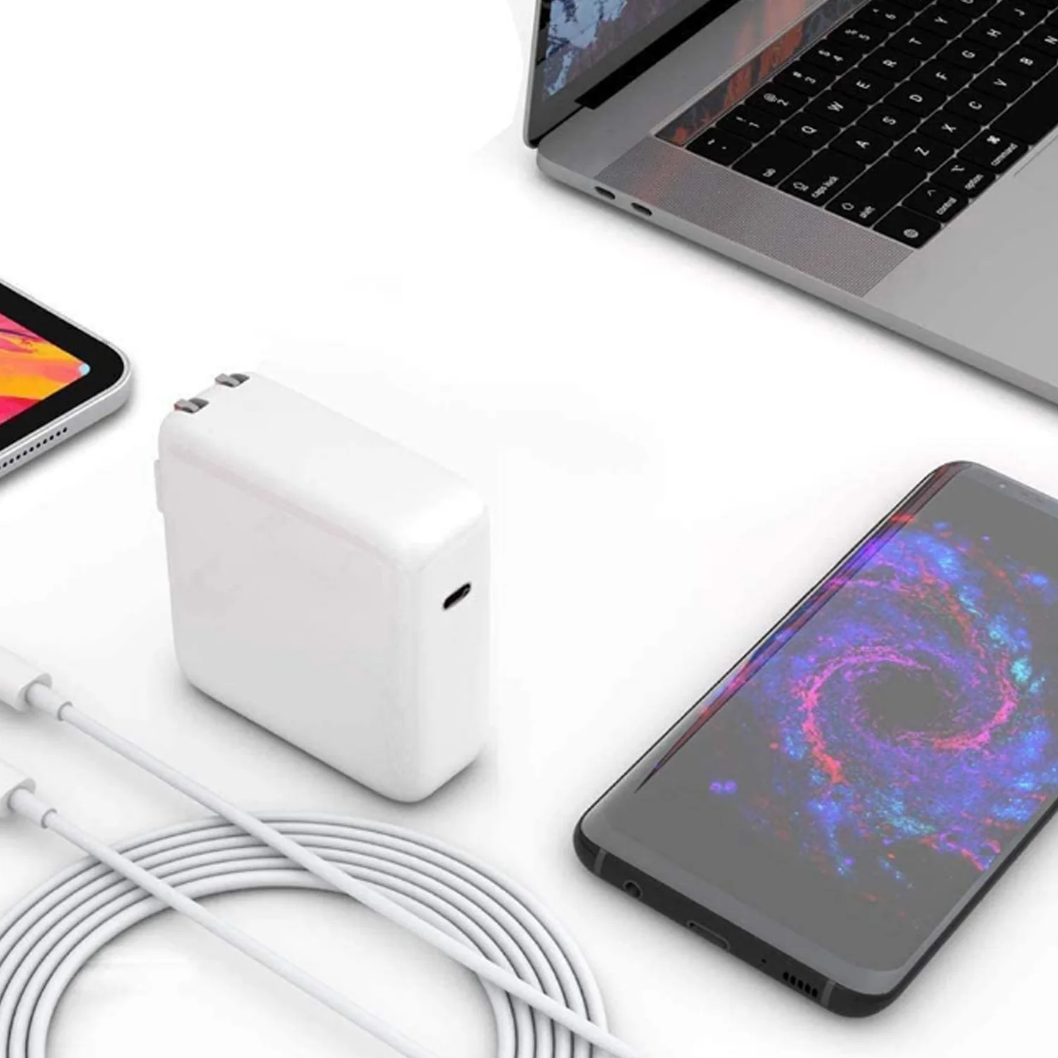 Apple Macbook MNF72ZM/A 61W 3000 mAh Şarj Aleti (Beyaz) NT-89369
