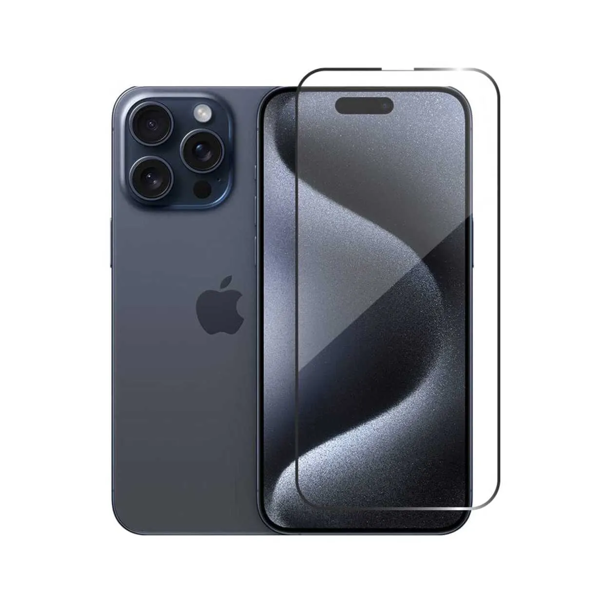 Nettech Apple iPhone 15 Pro Max Uyumlu 5D Glas Full Cam Koruyucu (Şeffaf) NT-110132 - 1