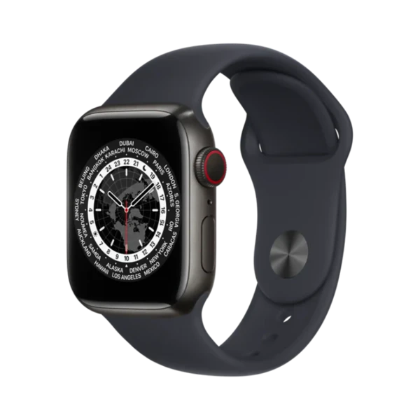Apple Watch Series 7 - Titanyum - 41mm - Cellular - Gece yarısı - 1