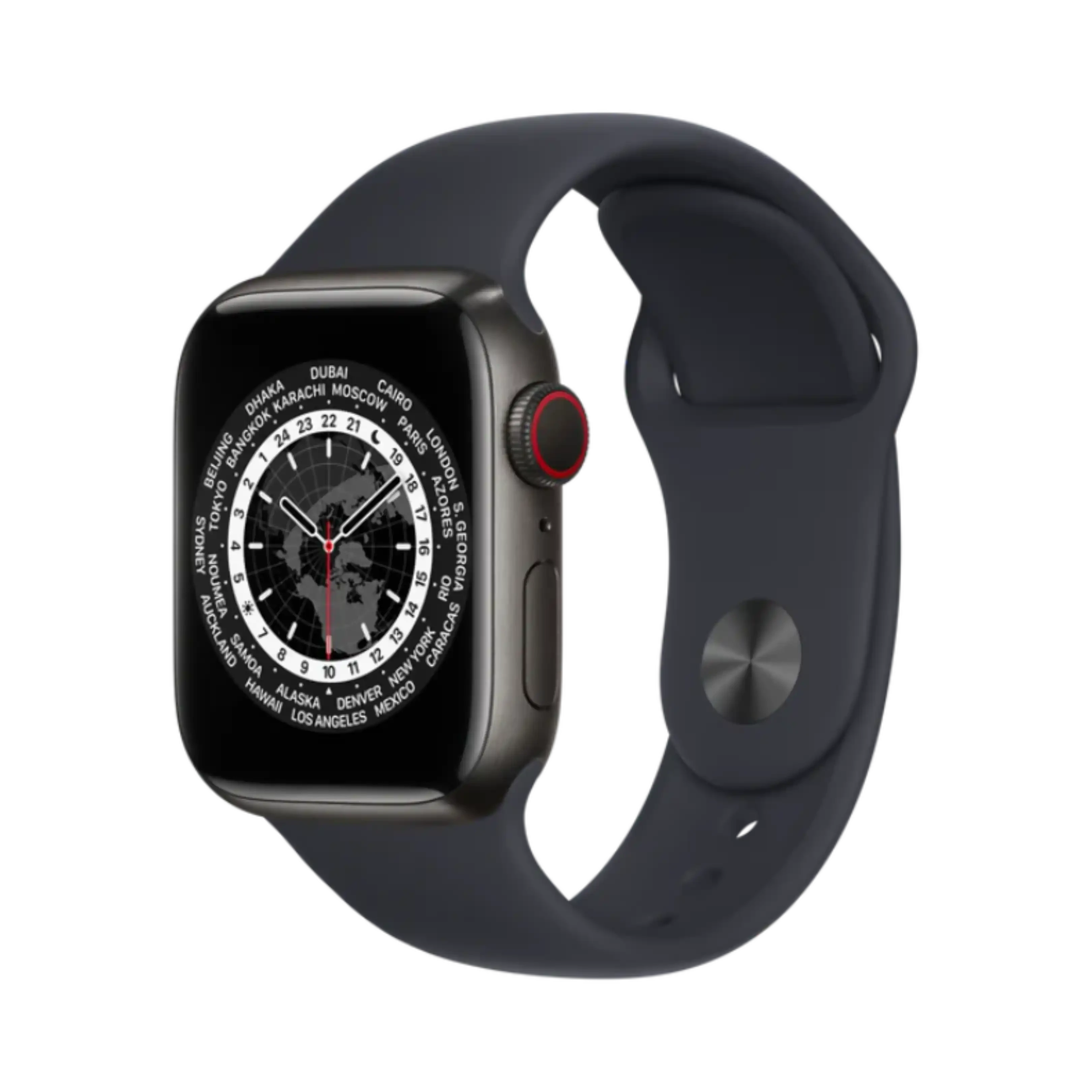 Apple Watch Series 7 - Titanyum - 41mm - Cellular - Gece yarısı