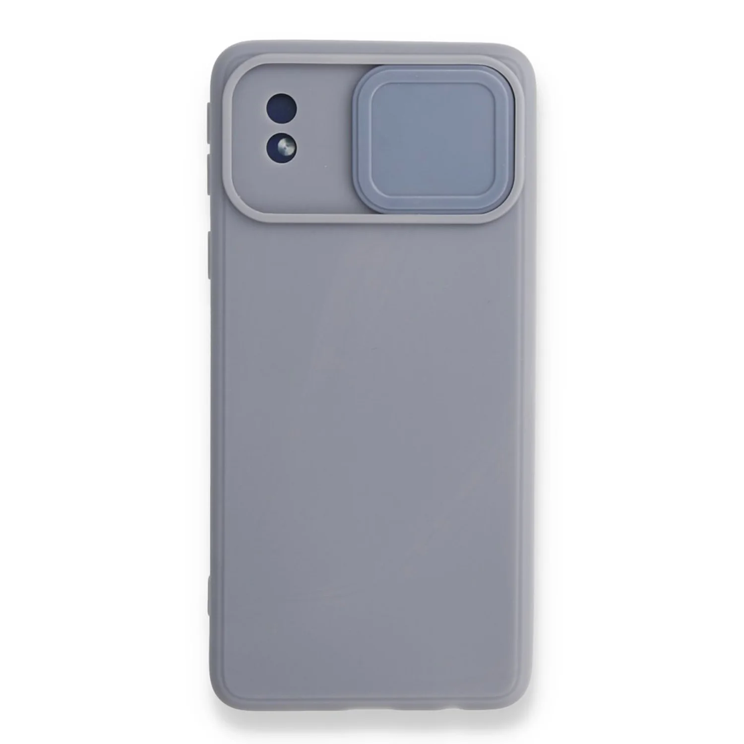 Nettech Samsung Galaxy A01 Core Uyumlu Kızaklı Kamera Korumalı Arka Koruma Kılıf (Gri) NT-87152