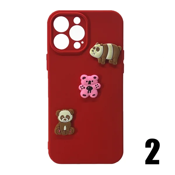 Nettech Apple iPhone 13 Pro Uyumlu Maskot Seri Arka Koruma Kılıf (Karışık Renk) NT-106229 - 2