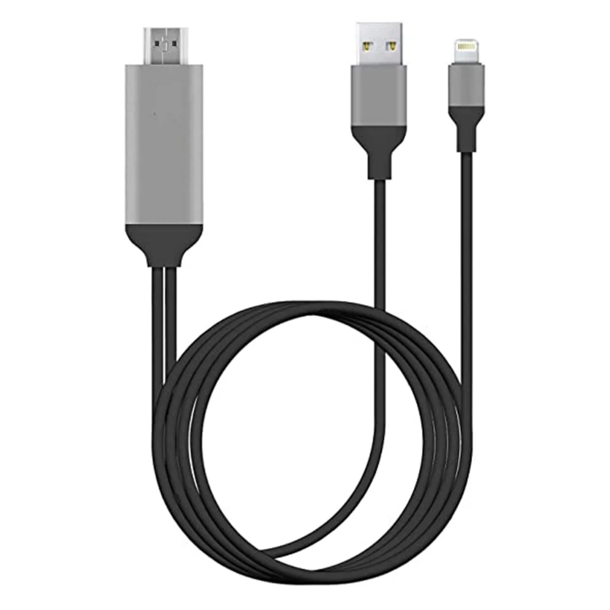 Nettech Plastik 200 Cm Micro + USB To Hdmi Kablo (Siyah) NT-14777