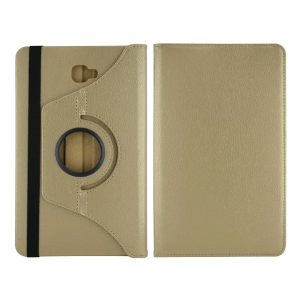 Nettech Samsung Galaxy T580 Tab A 10.1 2016 Uyumlu 360 Kapaklı Kılıf (Gold) VR-4234 - 2