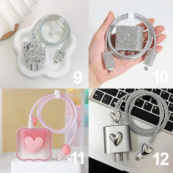 Nettech Şarj Adaptör ve Kablo Koruma Kılıfı (Çeşitli Desen) NT-103394 - 3