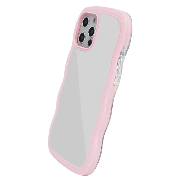 Nettech Apple iPhone 12 Pro Max Uyumlu Aynalı Seri Arka Koruma Kılıf (Pembe) NT-96278 - 2