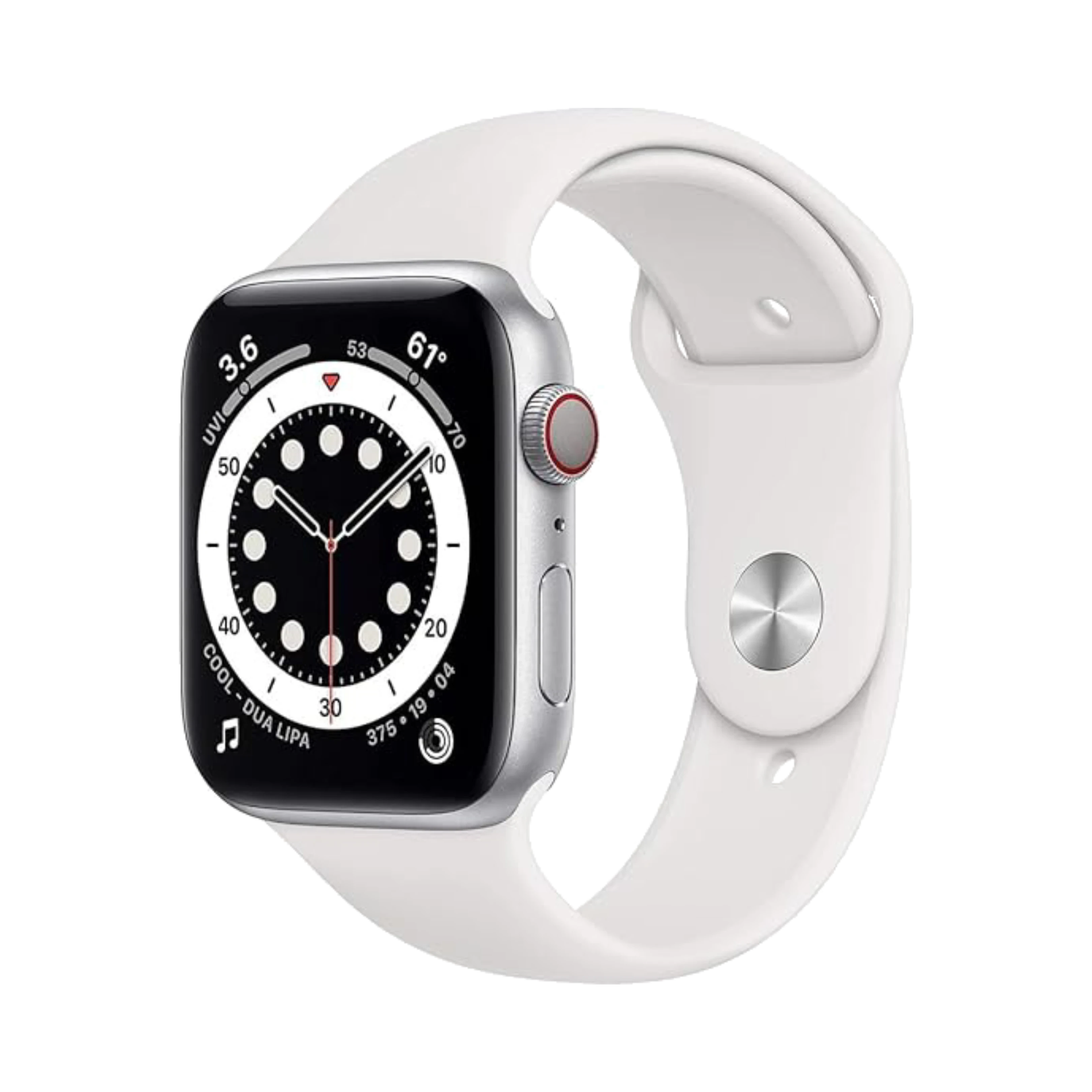 Apple Watch Series 6 - Alüminyum - 44mm - Cellular - Gümüş
