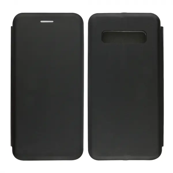 Nettech Samsung Galaxy S10 Uyumlu Lüx Seri Kapaklı Kılıf (Siyah) VR-18210