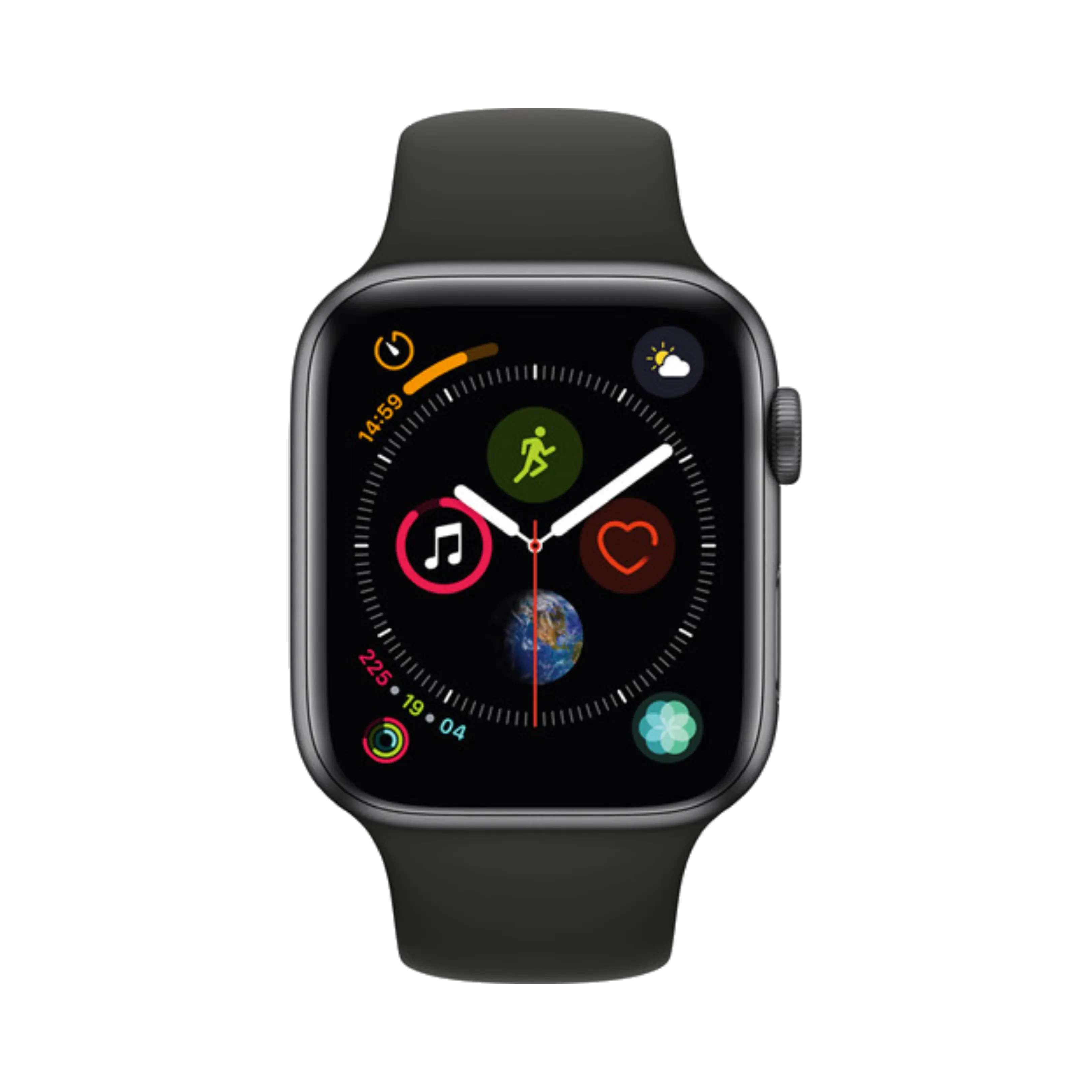 Apple Watch Series 4 - Alüminyum - 44mm - Cellular - Gece yarısı