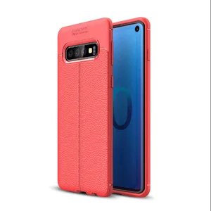 Galaxy S10 Kılıf Zore Niss Silikon Kapak - Kırmızı