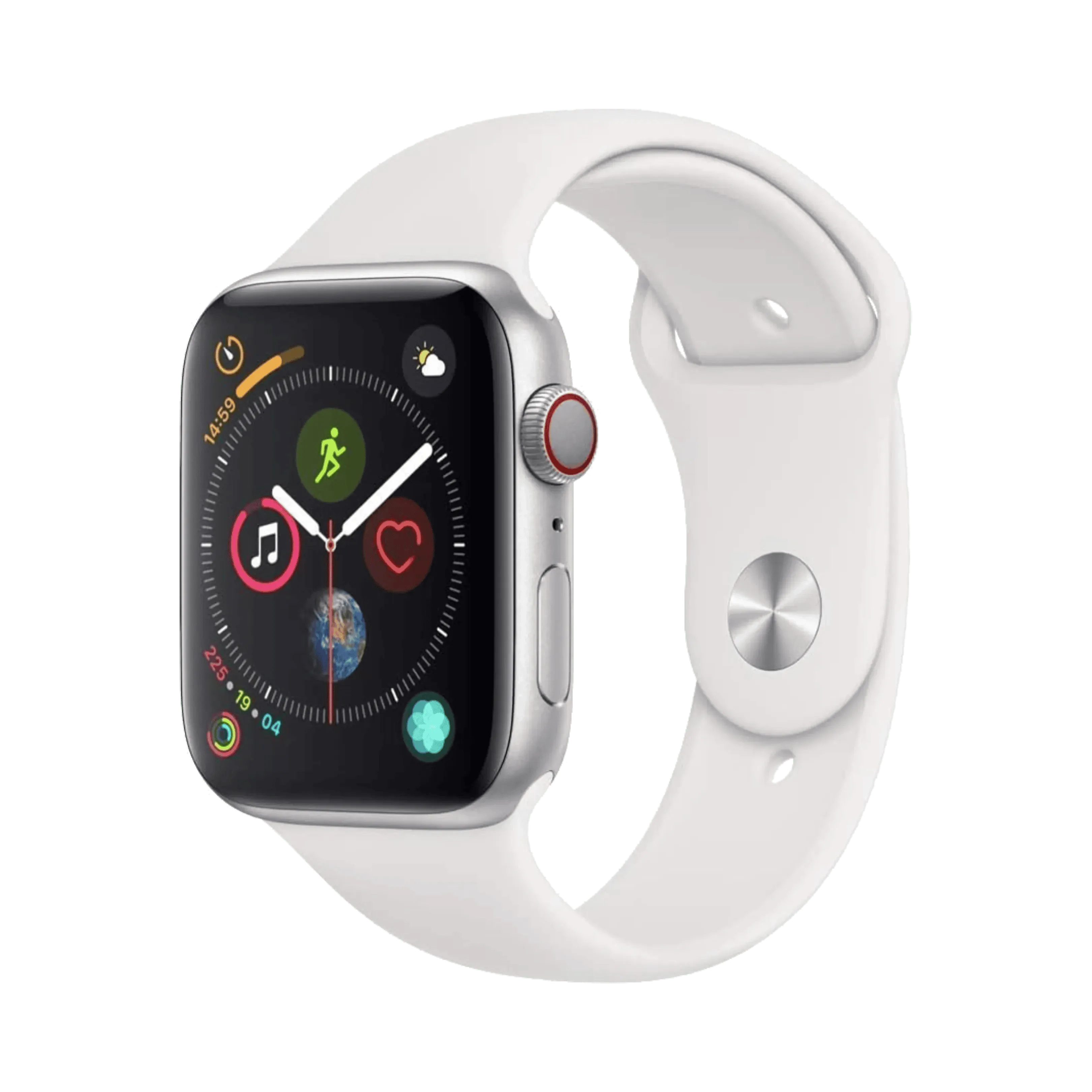 Apple Watch Series 4 - Alüminyum - 44mm - Cellular - Gümüş