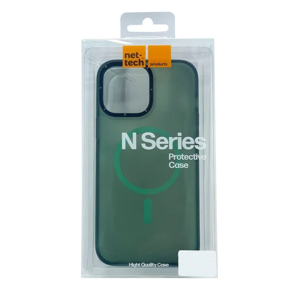 Nettech Apple iPhone 14 Pro Uyumlu Icesand Airbag Magsafe Seri Arka Koruma Kılıf (Yeşil) NT-101159 - 3