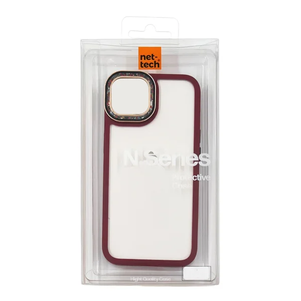 Nettech Apple iPhone 15 Uyumlu NT-N027 Diamond Arka Koruma Kılıf (Kırmızı) NT-106929 - 3