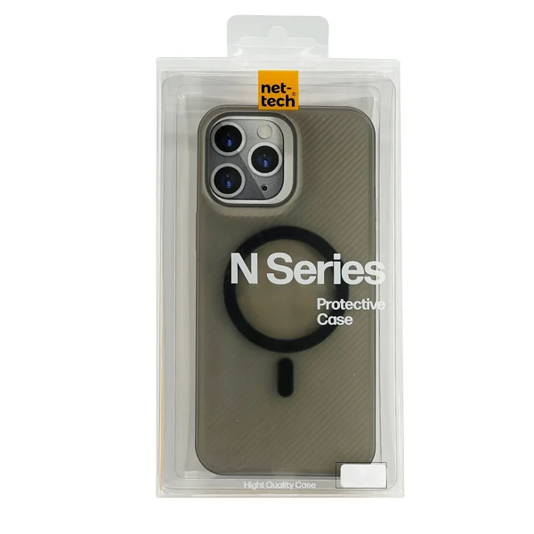 Nettech Apple iPhone 15 Pro Max Uyumlu NT-N010 Slim Magsafe Arka Koruma Kılıf (Siyah) NT-104510 - 3