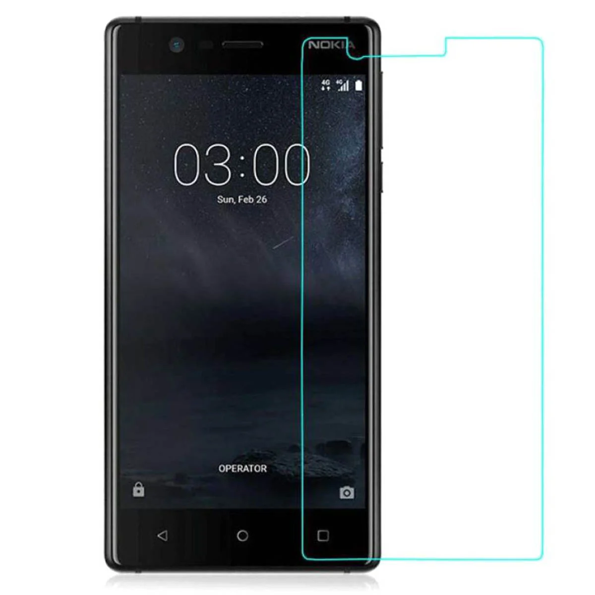 Helt Nokia 3 Uyumlu Ön Koruma Nano Ekran Koruyucu (Şeffaf) NT-18383