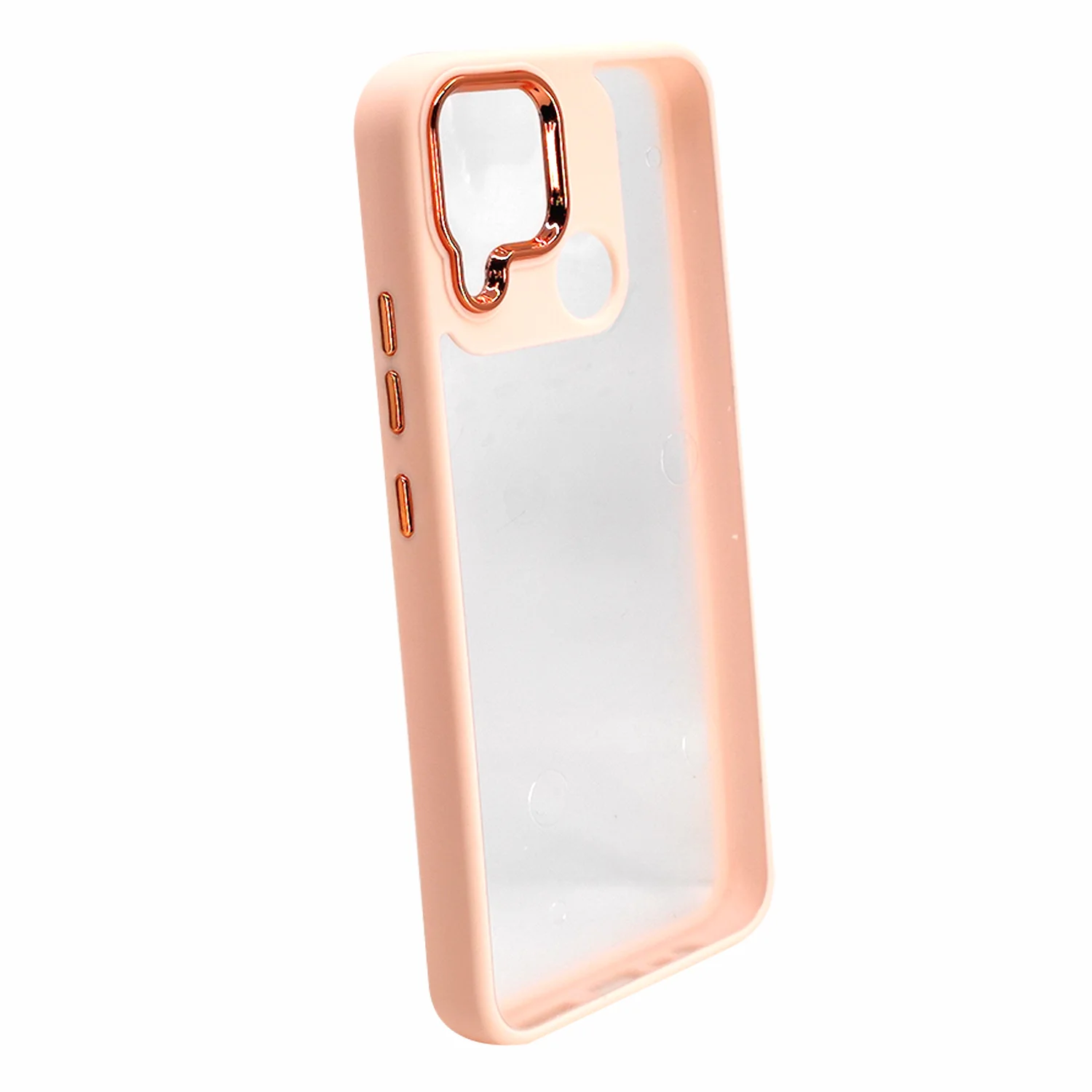 Nettech Realme C25 Uyumlu Soft Akrilik Seri Arka Koruma Kılıf (Pembe) NT-93731