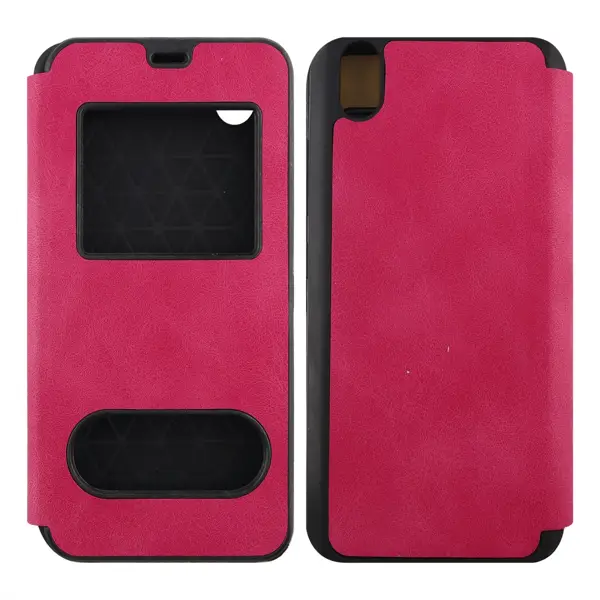 Nettech Vestel Venüs V5 Uyumlu Kapaklı Kılıf Kapaklı Kılıf (Pembe) VR-14125