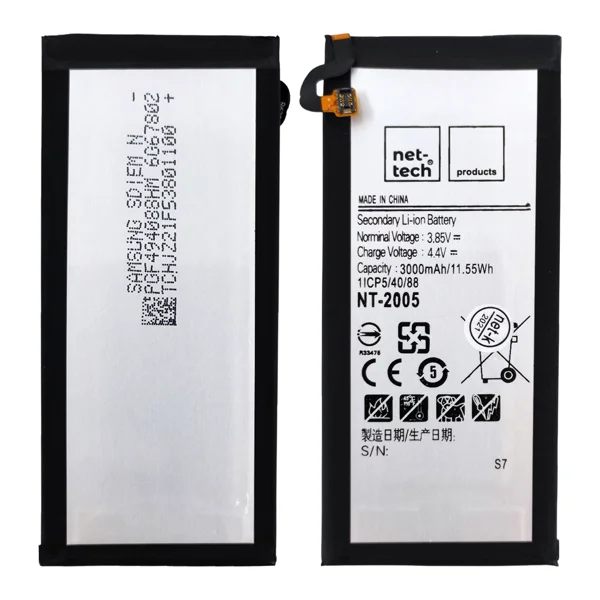 Teknonet Samsung Galaxy G930 S7 Uyumlu Nettech EB-BG930ABE 3000 MAh Batarya NT-85737 - 1