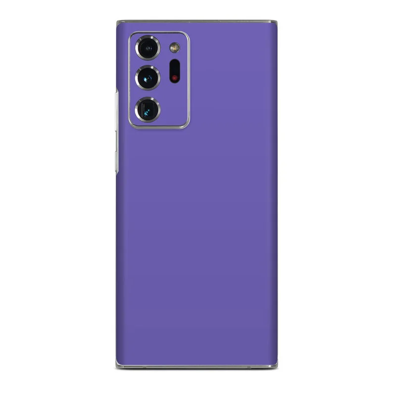 Nettech Samsung Galaxy Note 20 Ultra Uyumlu Coco Leather Seri Arka Koruma Kılıf (Derin Mor) NT-99804