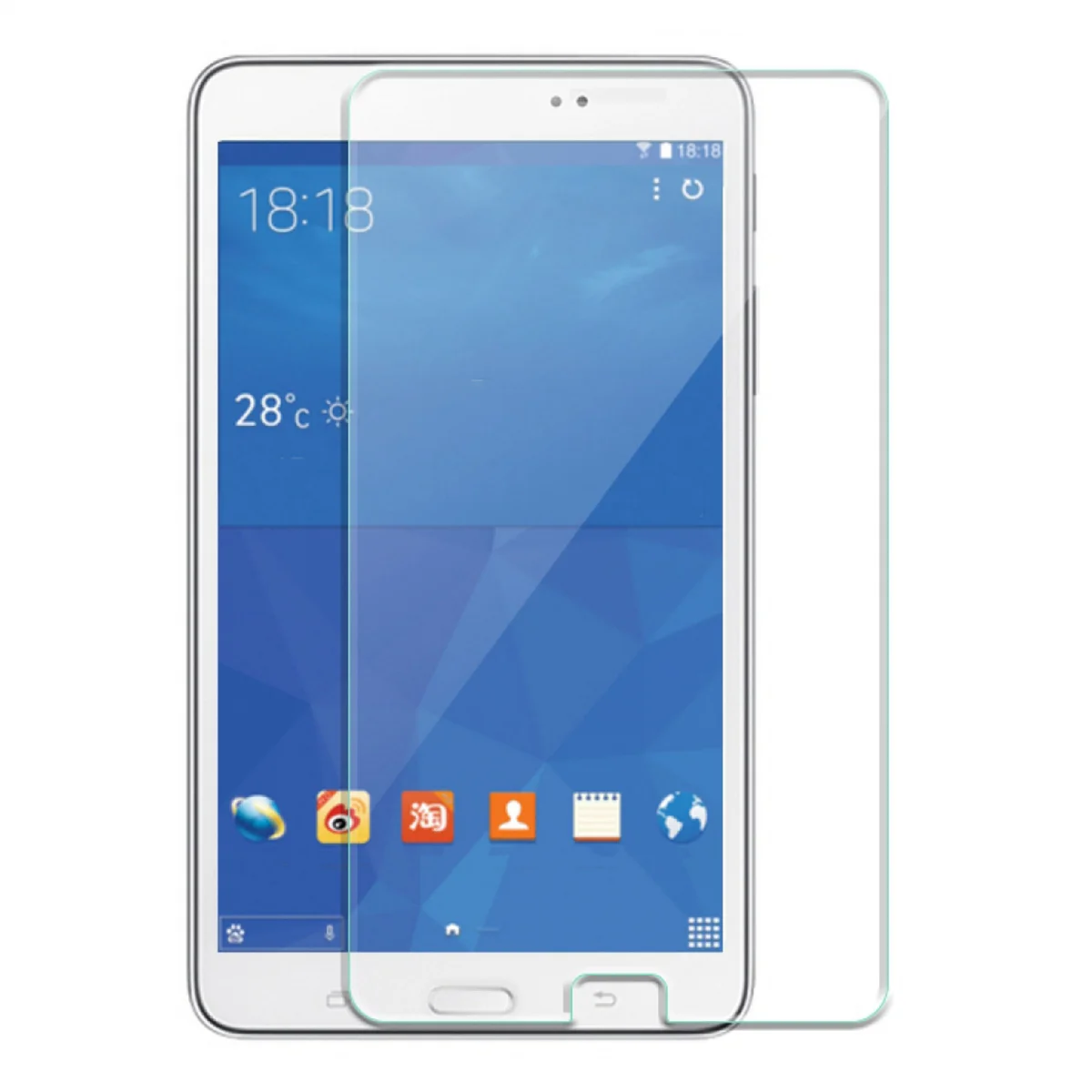 Nettech Samsung Galaxy T560 Tab E 9.6 Uyumlu Ön Koruma Cam Ekran Koruyucu (Şeffaf) NT-6343