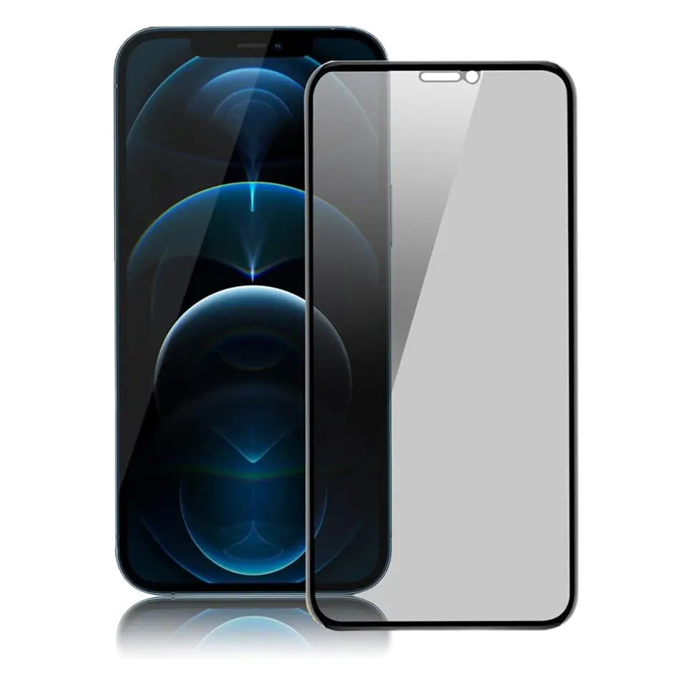 Nettech Apple iPhone 12 Pro Uyumlu Ön Koruma Hayalet Seramik Nano Ekran Koruyucu (Siyah) NT-95544