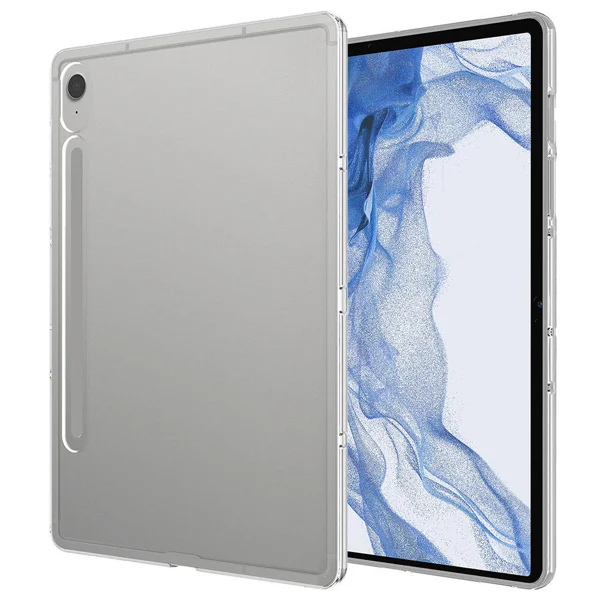 Galaxy Tab S8 Kılıf Zore Tablet Süper Silikon Kapak - Renksiz - 2