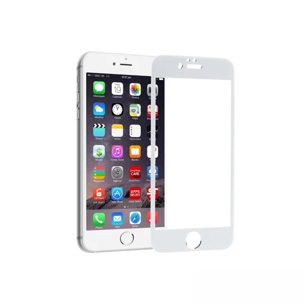 Nettech Apple iPhone 6 Plus Uyumlu 3D SuperGlass Full Cam Koruyucu (Beyaz) VR-11081 - 1