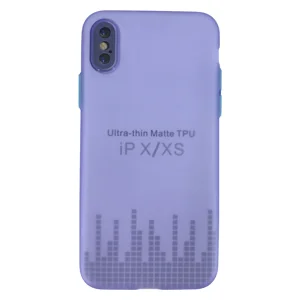 Nettech Apple iPhone X Uyumlu Ultra Slim Arka Koruma Kılıf (Lila) NT-90646