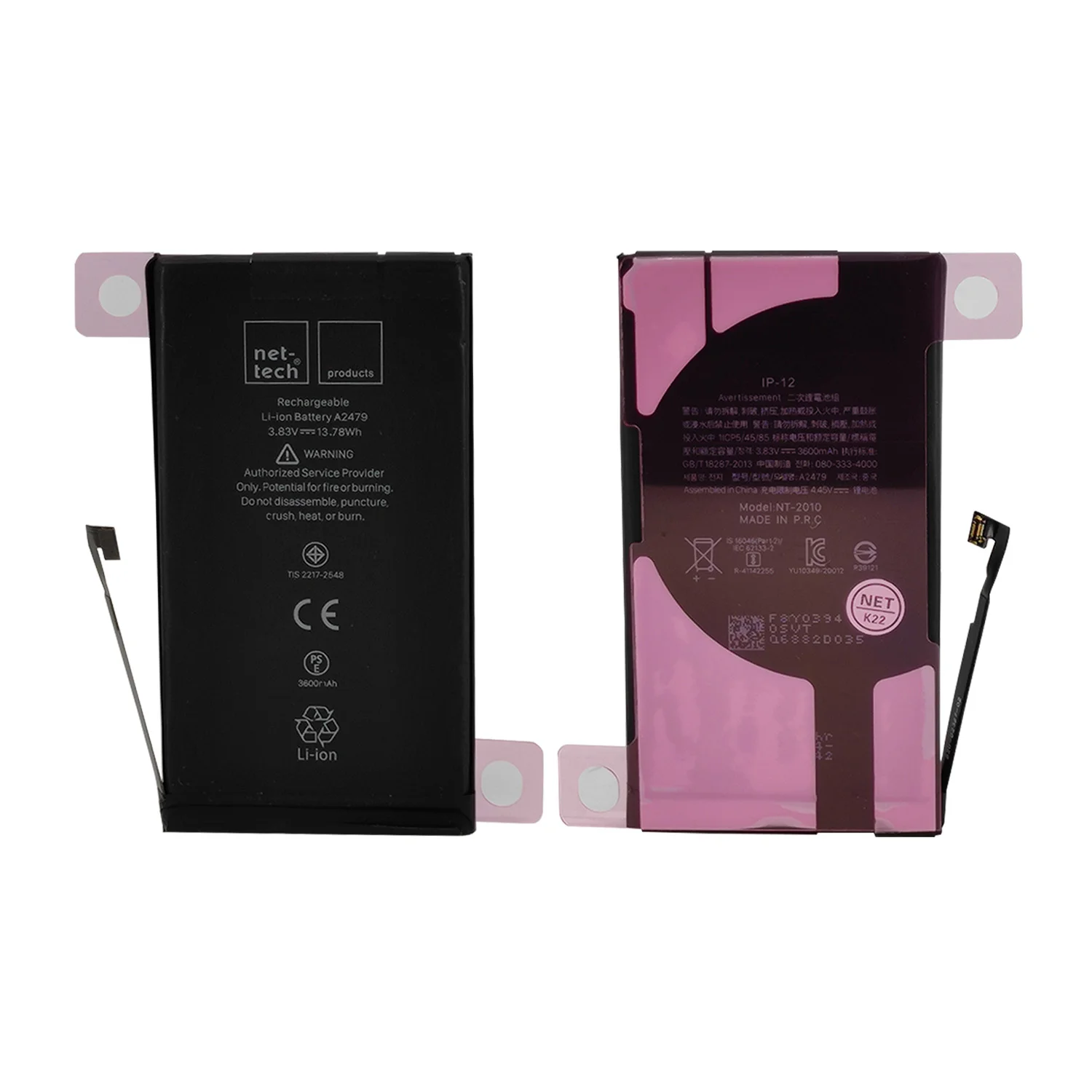 Teknonet Apple iPhone 12 Uyumlu Nettech Batarya NT-93104