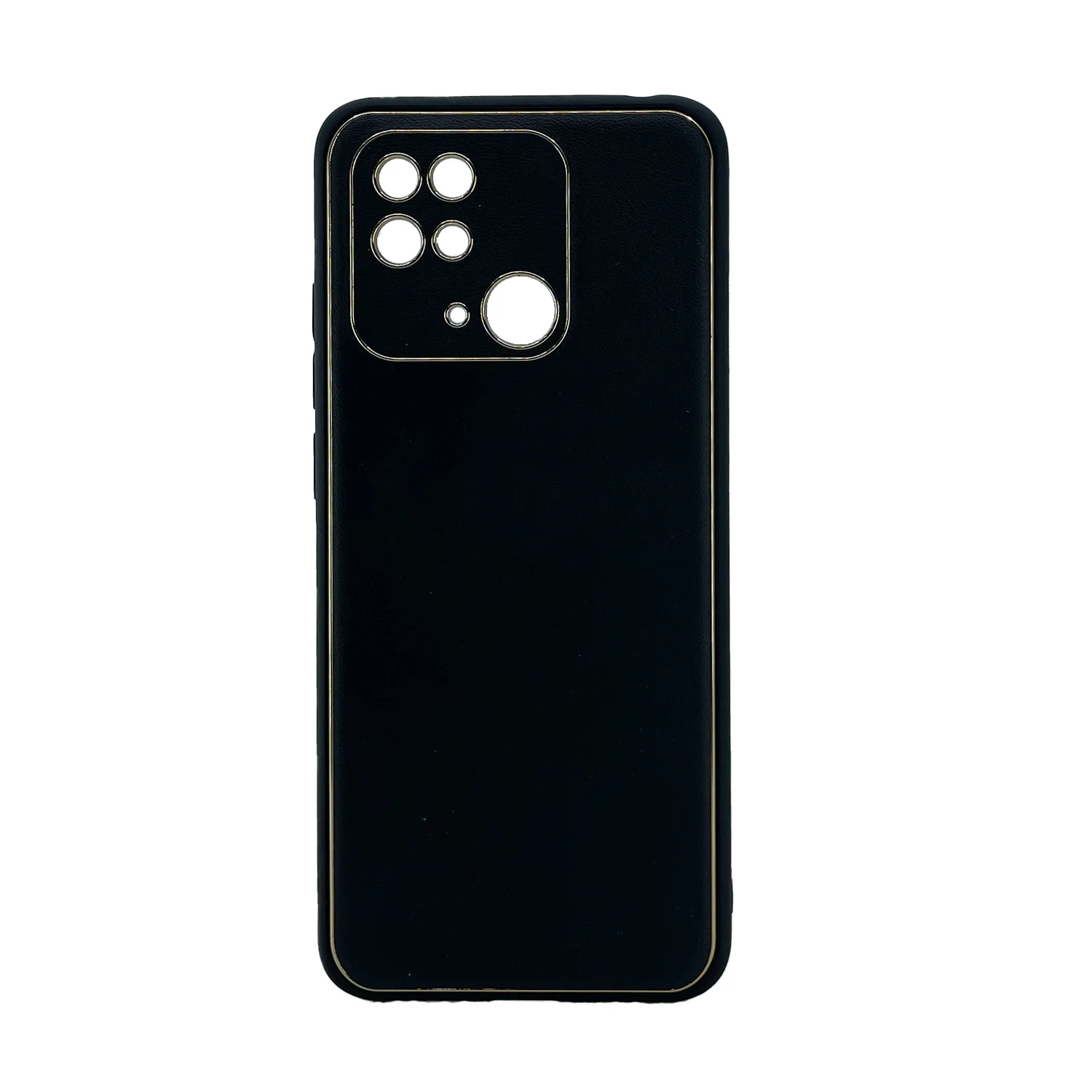 Nettech Xiaomi Redmi 9C Uyumlu Coco Leather Seri Arka Koruma Kılıf (Siyah) NT-90607