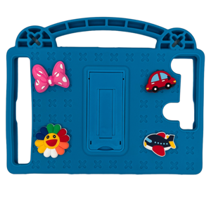 Nettech Universal 10 Inch Uyumlu Kids Standlı Arka Koruma (Mavi) NT-106401