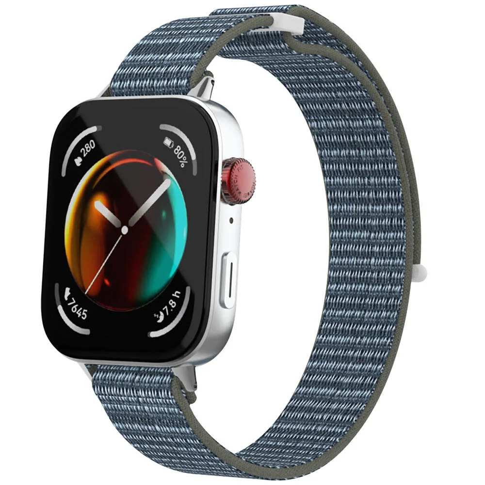 Huawei Watch Fit 3 Zore KRD-03 Hasır Kordon - Deep Olive