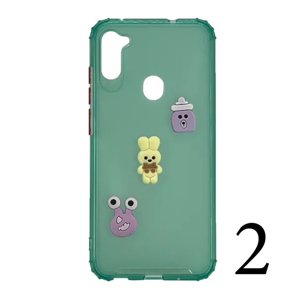 Nettech Samsung Galaxy A11 Uyumlu Maskot Seri Arka Koruma Kılıf (Şeffaf) NT-106284 - 2